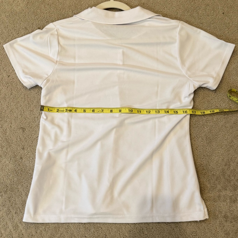 Women's Antigua White Miami Hurricanes Era V-Neck Polo - M - Picture 4 of 4
